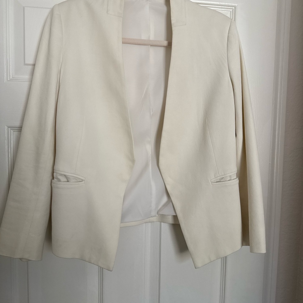 Theory Cream Blazer Modern Minimalist Design